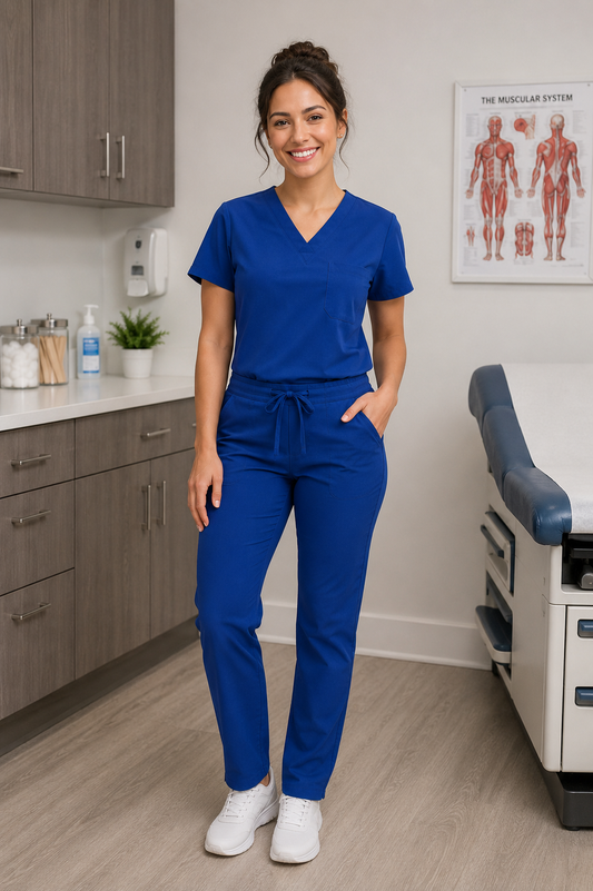 Water resistant scrub set